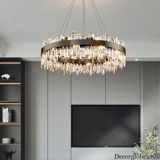 New Style Light Luxury Crystal Chandelier - Modern Elegance for Living Rooms, Dining Areas, Commercial Spaces, and Master Bedrooms - DecorGlobe