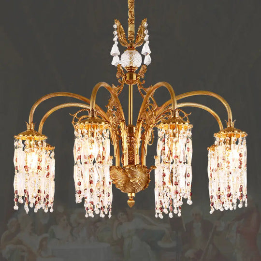 French style light luxury chandelier villa luxury atmosphere living room dining room bedroom lamp European retro